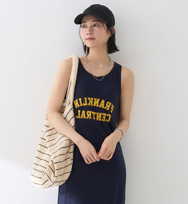 Rouge vif「【ST.JOHNS 3RD CLUB/セントジョンズサードクラブ】パット付ロゴタ」|ワンピース|