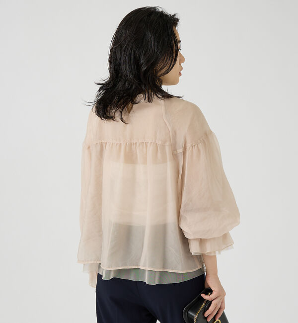 Rouge vif「オーガンジーシアーブラウス」|シャツ・ブラウス|