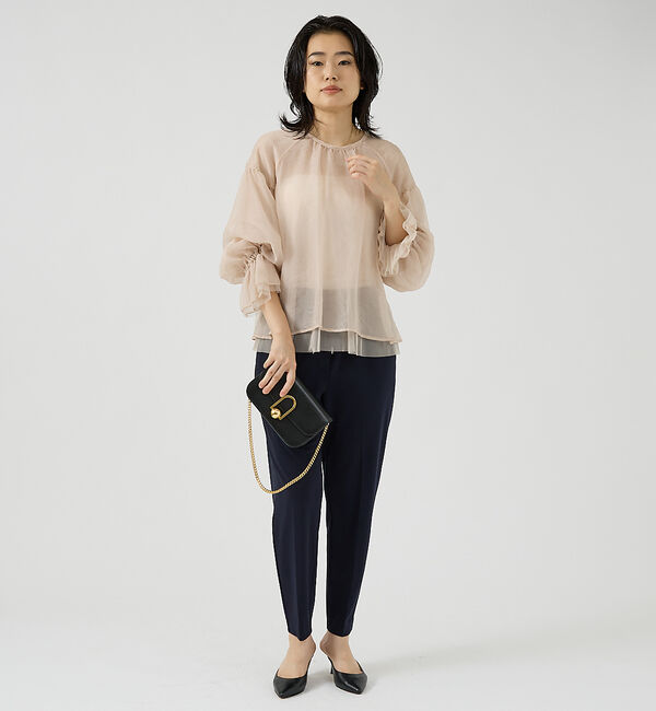 Rouge vif「オーガンジーシアーブラウス」|シャツ・ブラウス|