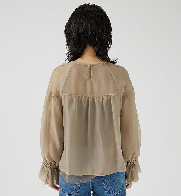 Rouge vif「オーガンジーシアーブラウス」|シャツ・ブラウス|