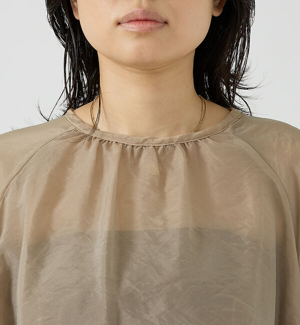 Rouge vif「オーガンジーシアーブラウス」|シャツ・ブラウス|