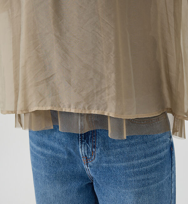 Rouge vif「オーガンジーシアーブラウス」|シャツ・ブラウス|