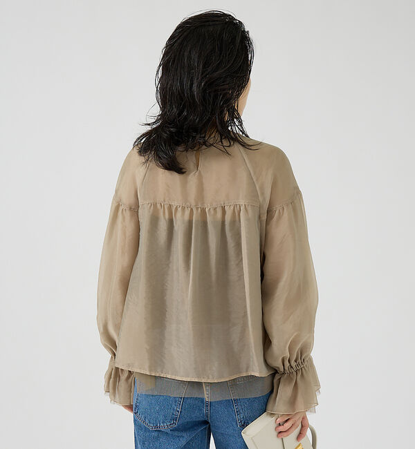 Rouge vif「オーガンジーシアーブラウス」|シャツ・ブラウス|