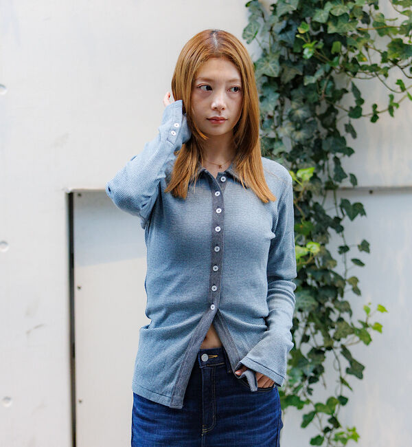 Rouge vif「【Robert P.Miller / ロバートピーミラー】パネルリブカーディガン」|カーディガン|