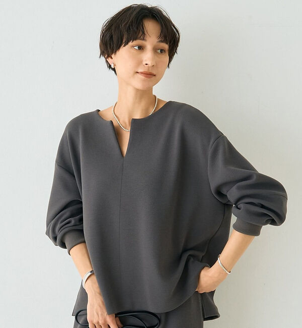 Rouge vif「【セットアップ対応】 ダブルエアープルオーバー【予約】」|シャツ・ブラウス|チャコールグレー