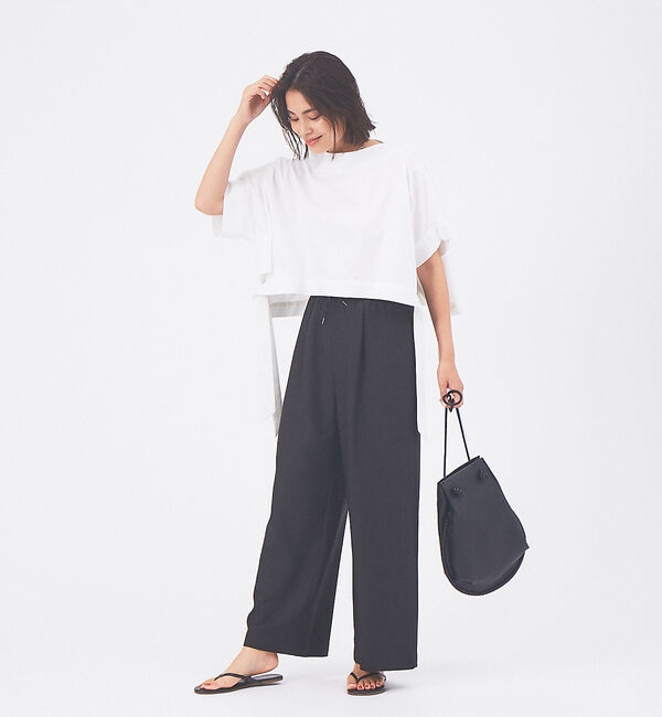 qualite「【WEB限定】ナチュラルツイルイージーパンツ」|その他|