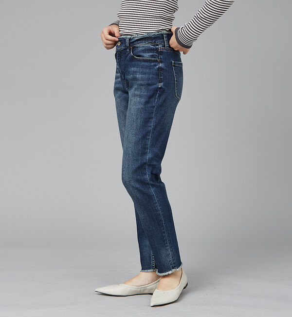 qualite「【Healthy denim】ミッドライズテーパード」|デニム|