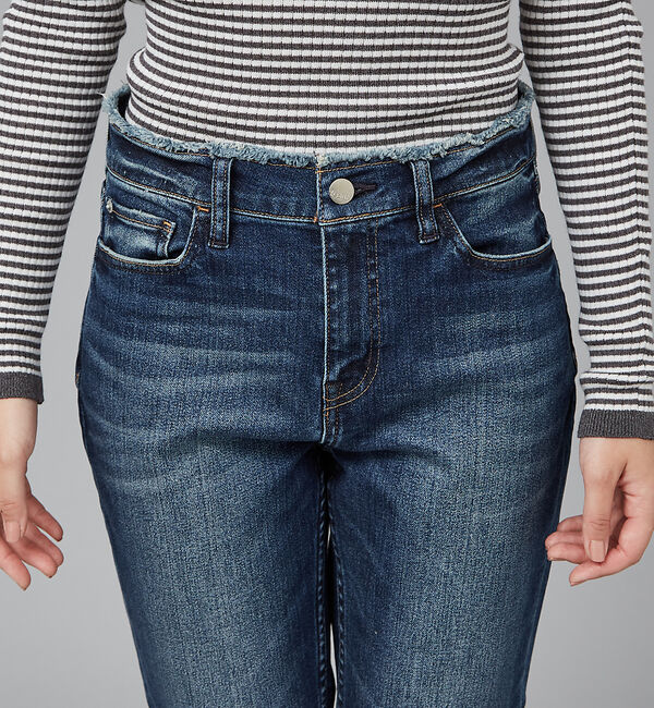 qualite「【Healthy denim】ミッドライズテーパード」|デニム|