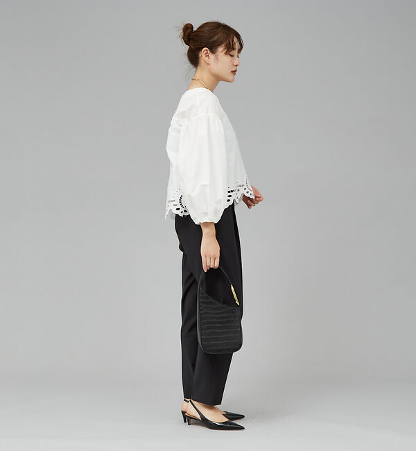 qualite「刺繍ボリュームブラウス」|シャツ・ブラウス|