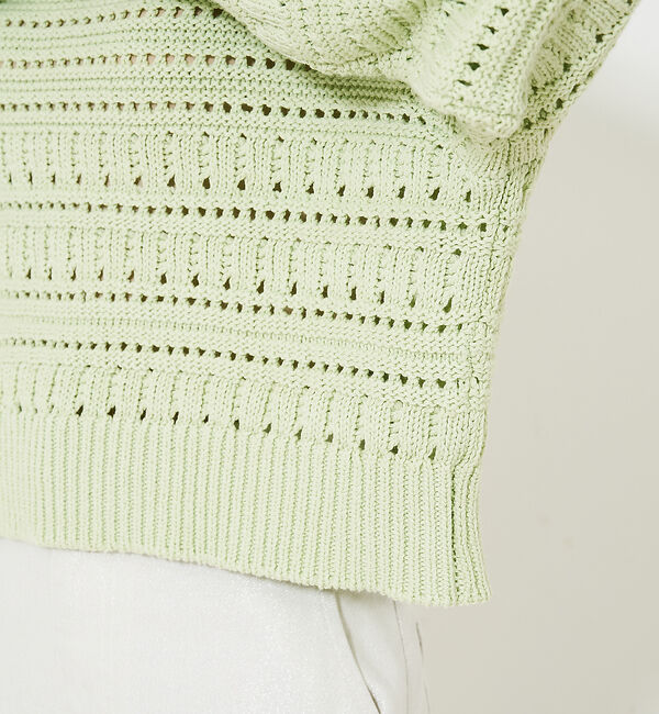 qualite「リンクスアイレットニット」|ニット・セーター|