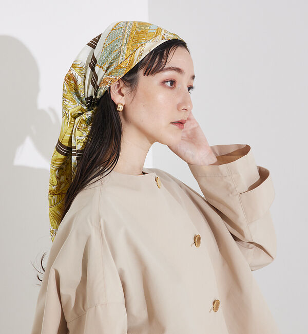 qualite「【manipuri】サキュレントガーデン/88&times;88」|バンダナ・スカーフ|