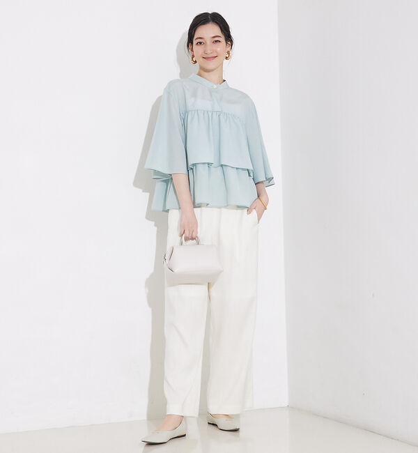 qualite「【セットアップ対応】リネンライクワイドイージーパンツ」|その他|