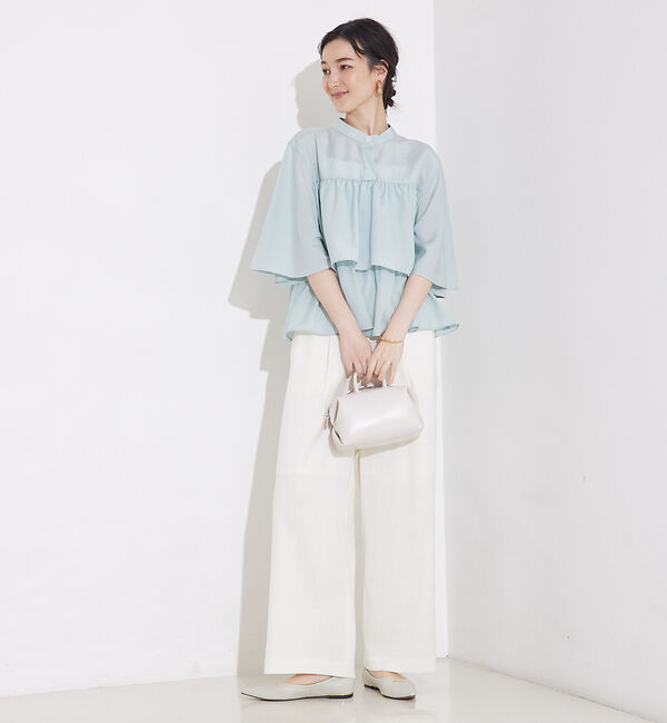 qualite「【セットアップ対応】リネンライクワイドイージーパンツ」|その他|