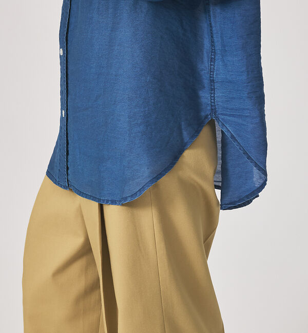 qualite「シアーデニムライクシャツ」|シャツ・ブラウス|