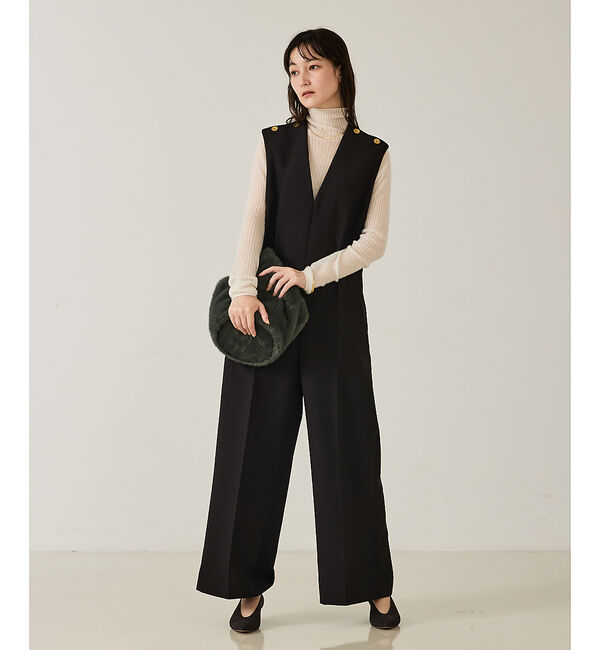 qualite「スポンディッシュオールインワン」|オールインワン|ブラック