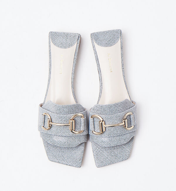 AU BANNISTER「アシンメトリービットサンダル」|サンダル|グレー