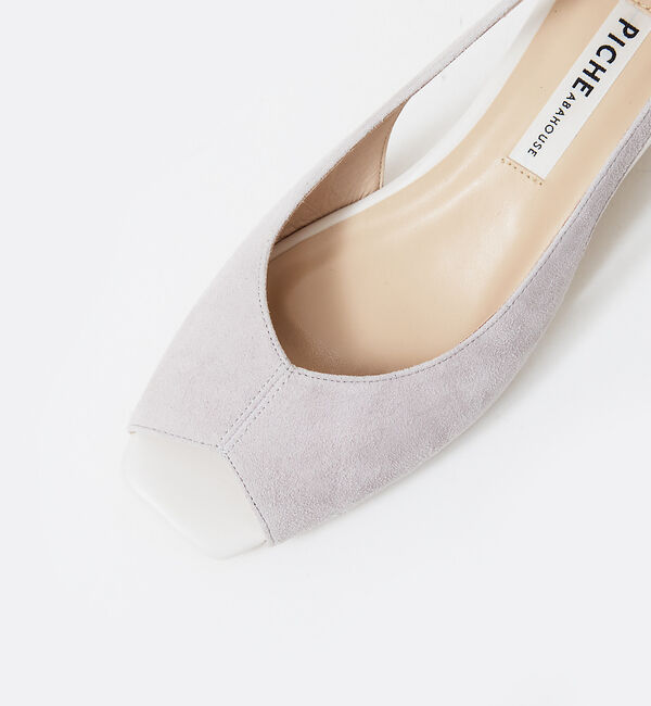 AU BANNISTER「バタフライカット　スクエアオープントゥパンプス」|パンプス|