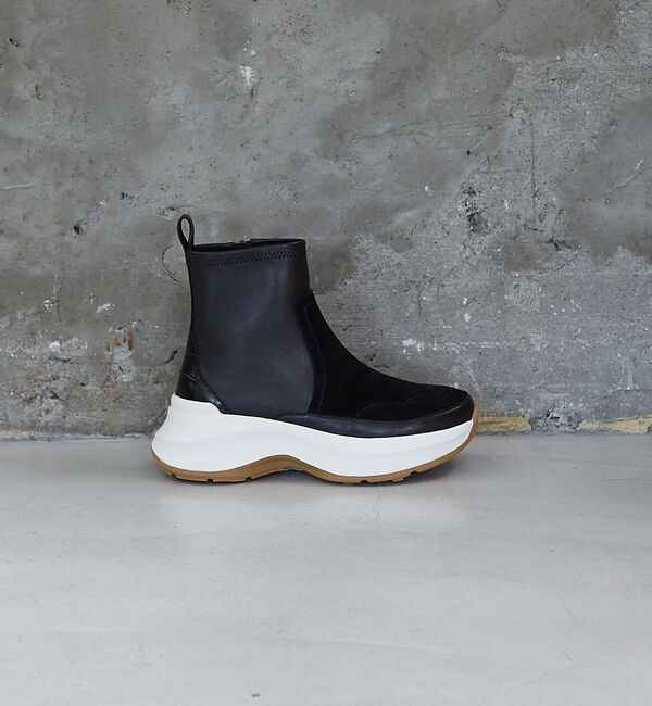 AU BANNISTER「【軽量】ストレッチブーツスニーカー」|スニーカー|ブラック