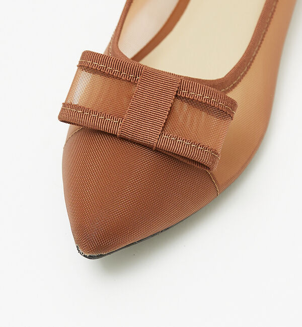 AU BANNISTER「【販売店舗限定】チュール フラットパンプス」|パンプス|