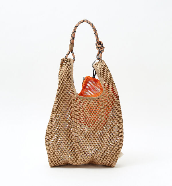 LOWELL things「【ミニポーチ付き】メッシュホーボー2WAYBAG」|トートバッグ|