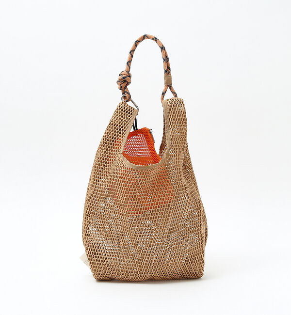 LOWELL things「【ミニポーチ付き】メッシュホーボー2WAYBAG」|トートバッグ|