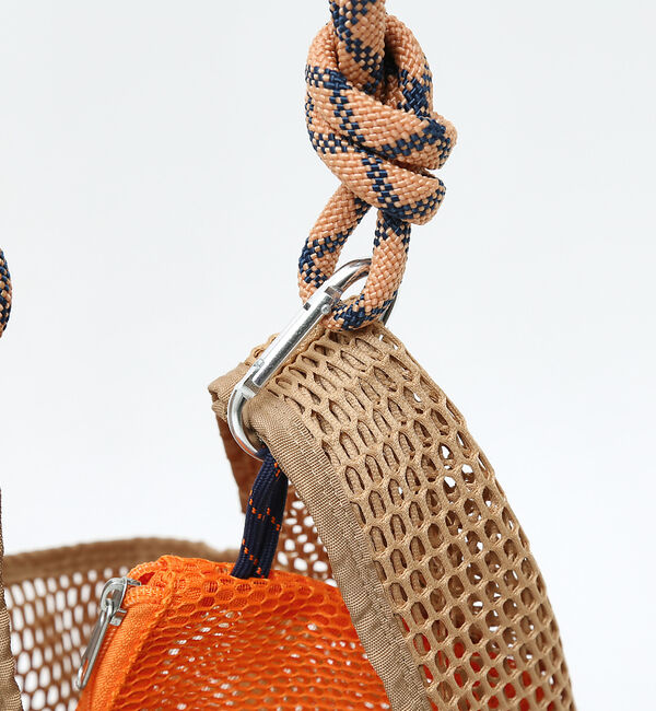 LOWELL things「【ミニポーチ付き】メッシュホーボー2WAYBAG」|トートバッグ|