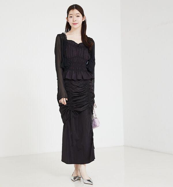 SELFIST「ギャザーレイヤードスカート」|スカート|