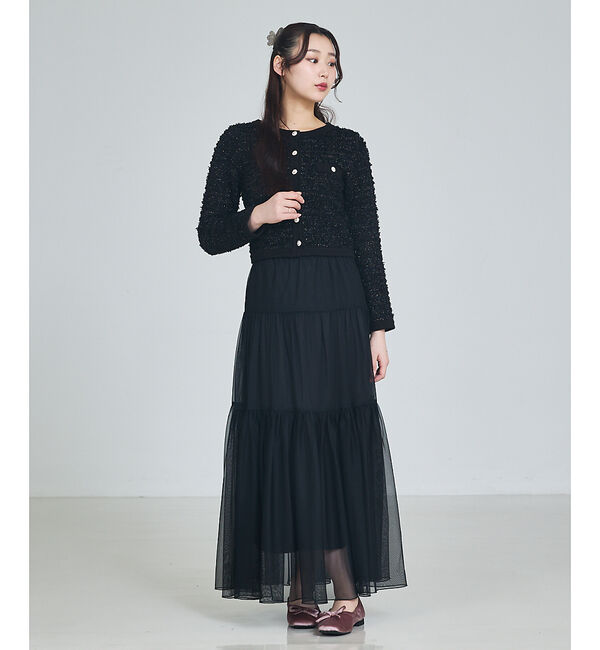 SELFIST「ラメフリンジカーディガン」|カーディガン|