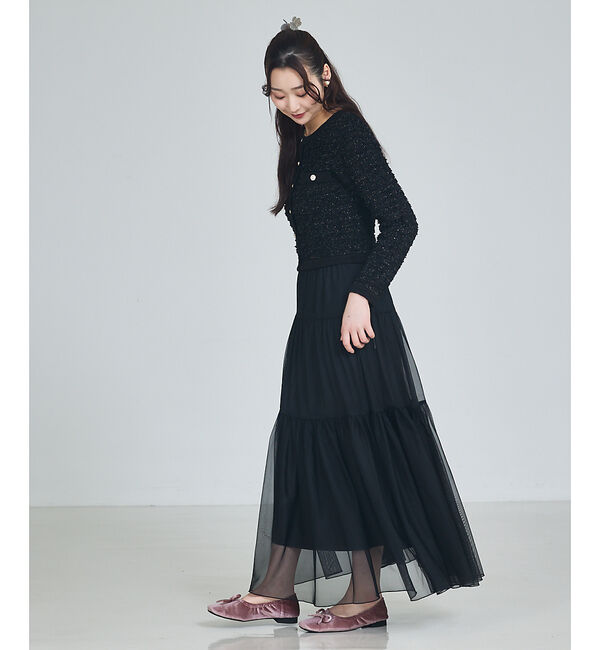 SELFIST「ラメフリンジカーディガン」|カーディガン|