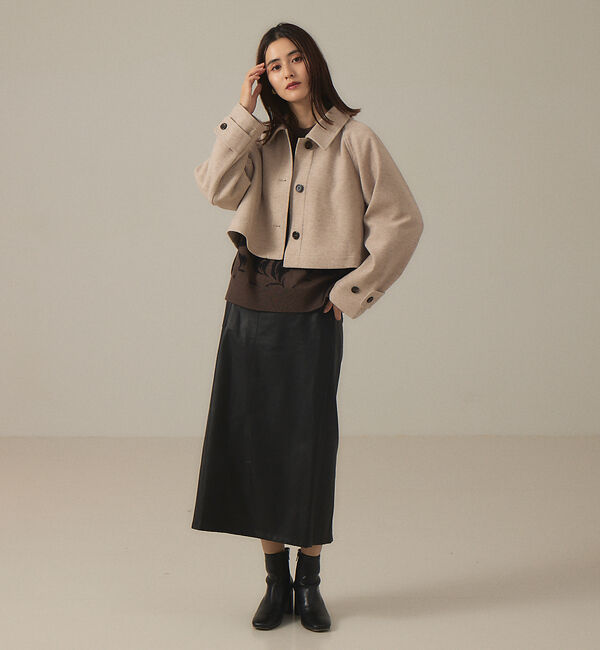 abahouse mavie「【マルチWAY】ジャージーメルトンステンカラーコート」|ステンカラーコート|