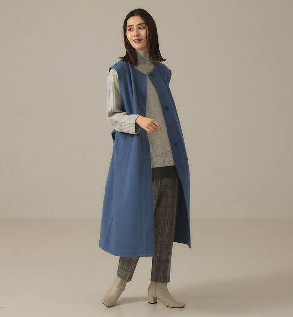 abahouse mavie「【マルチWAY】ジャージーメルトンステンカラーコート」|ステンカラーコート|