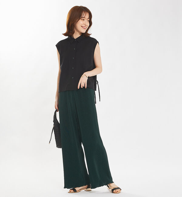 abahouse mavie「クリスタルプリーツパンツ」|その他|