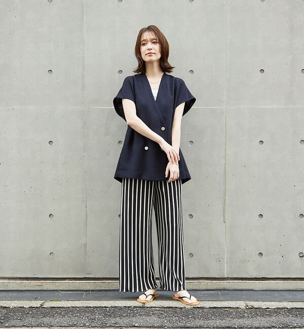 abahouse mavie「クリスタルプリーツパンツ」|その他|