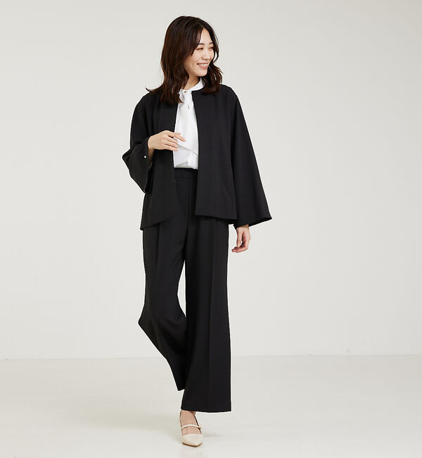 abahouse mavie「【WEB Domani掲載】【セットアップ対応/エニデイカセット】ノーカラーボレ」|ノーカラージャケット|