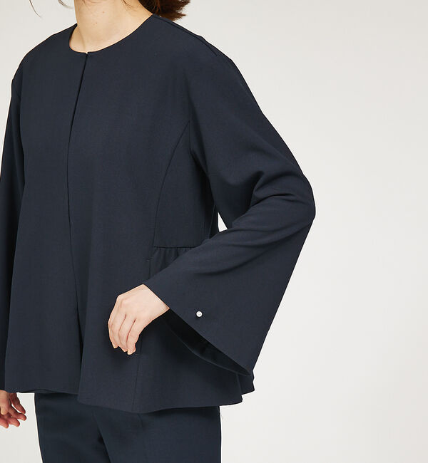 abahouse mavie「【WEB Domani掲載】【セットアップ対応/エニデイカセット】ノーカラーボレ」|ノーカラージャケット|