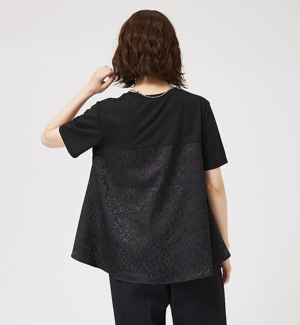 abahouse mavie「ジャガードコンビプルオーバー」|Tシャツ・カットソー|