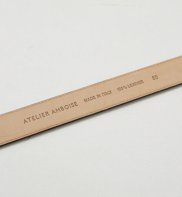 The Store by C' 「【ATELIER AMBOISE】【再入荷】Hバックルスムースレザーベルト」|ベルト|