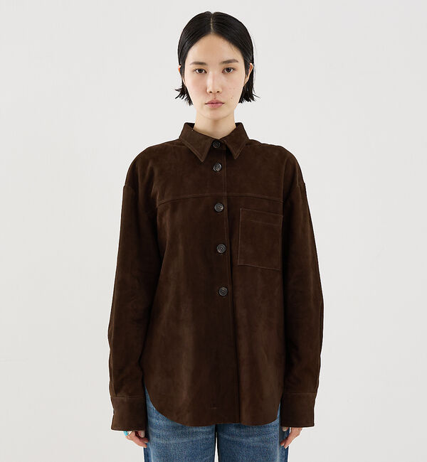 The Store by C' 「【METHODE】NINA in SUEDE／スエードシャツ」|シャツ・ブラウス|