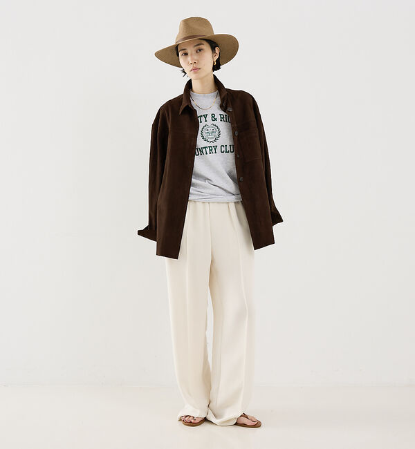 The Store by C' 「【METHODE】NINA in SUEDE／スエードシャツ」|シャツ・ブラウス|