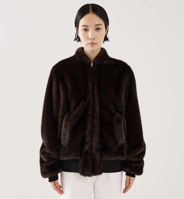 The Store by C' 「【COCUCA】フェイクファーブルゾン」|ブルゾン・スタジャン|