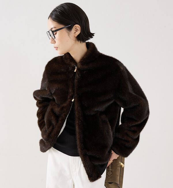 The Store by C' 「【COCUCA】フェイクファーブルゾン」|ブルゾン・スタジャン|