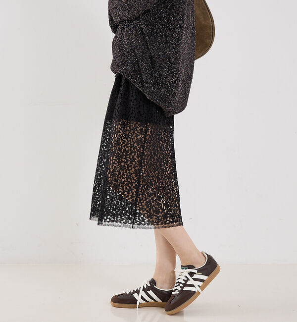 The Store by C' 「【MARIA McMANUS】Lace Ruchesd Skirt／レースルーシ」|スカート|