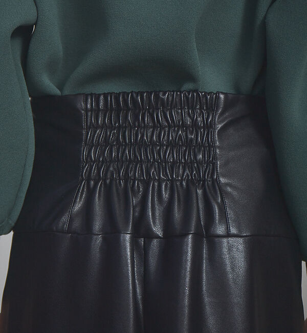 NOMINE「ペンシルフェイクレザースカート」|スカート|