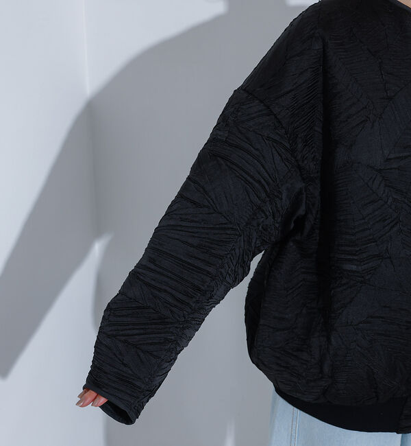 NOMINE「リンクルサテン 中綿ブルゾン」|ブルゾン・スタジャン|