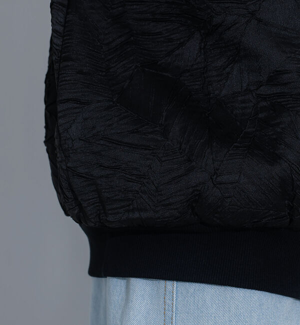 NOMINE「リンクルサテン 中綿ブルゾン」|ブルゾン・スタジャン|