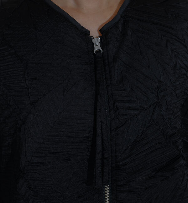 NOMINE「リンクルサテン 中綿ブルゾン」|ブルゾン・スタジャン|