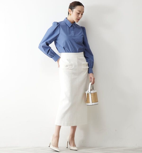 TIARA「ツイードタイトスカート」|スカート|