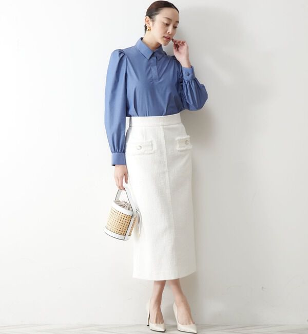 TIARA「ツイードタイトスカート」|スカート|