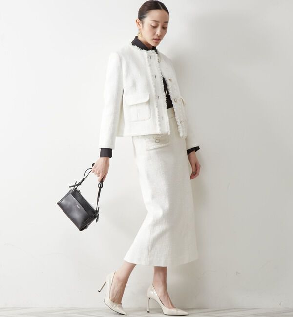 TIARA「ツイードタイトスカート」|スカート|