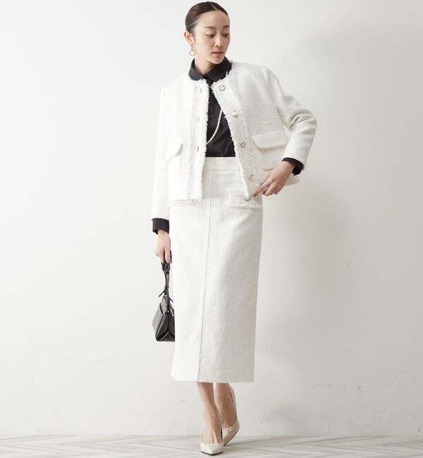 TIARA「ツイードタイトスカート」|スカート|